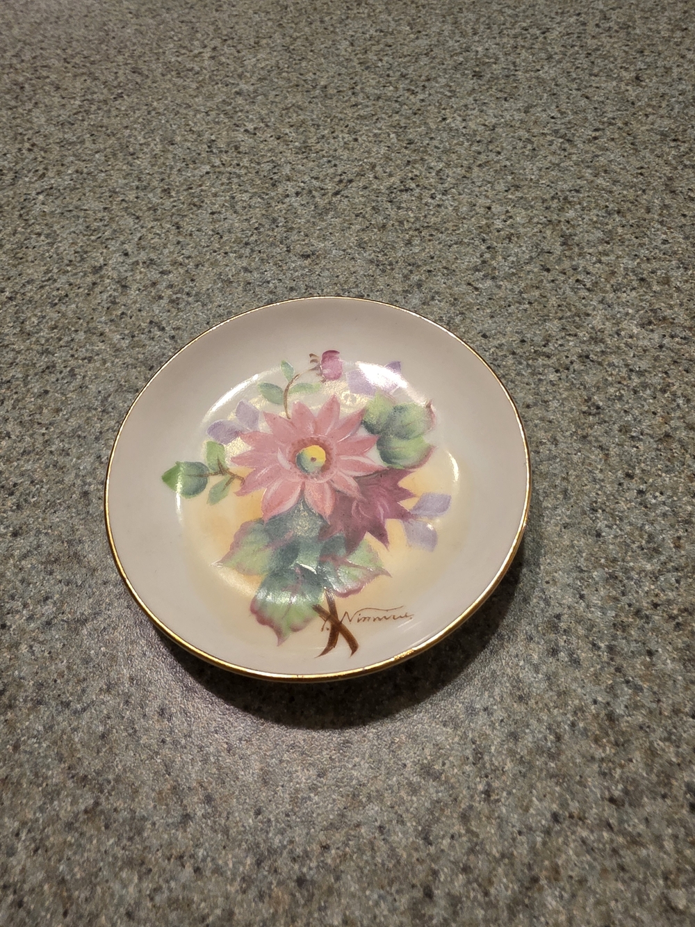 Vintage Hand Painted Saucer